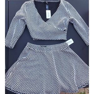 Checker Skirt Set